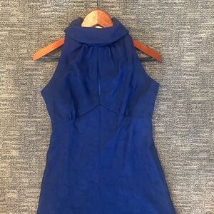 Vintage 1950's Daisy Print Halter Gown